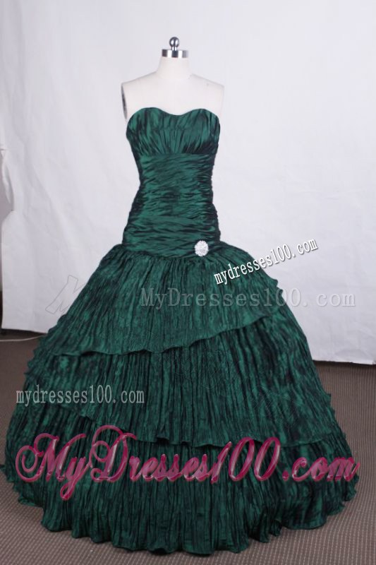 Unique Tiers and Ruching A-line Quinceanera Dresses with Diamond